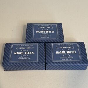 3-Pack Saponificio Marine Breeze Vegetable Bath Soap 8.8 oz Each